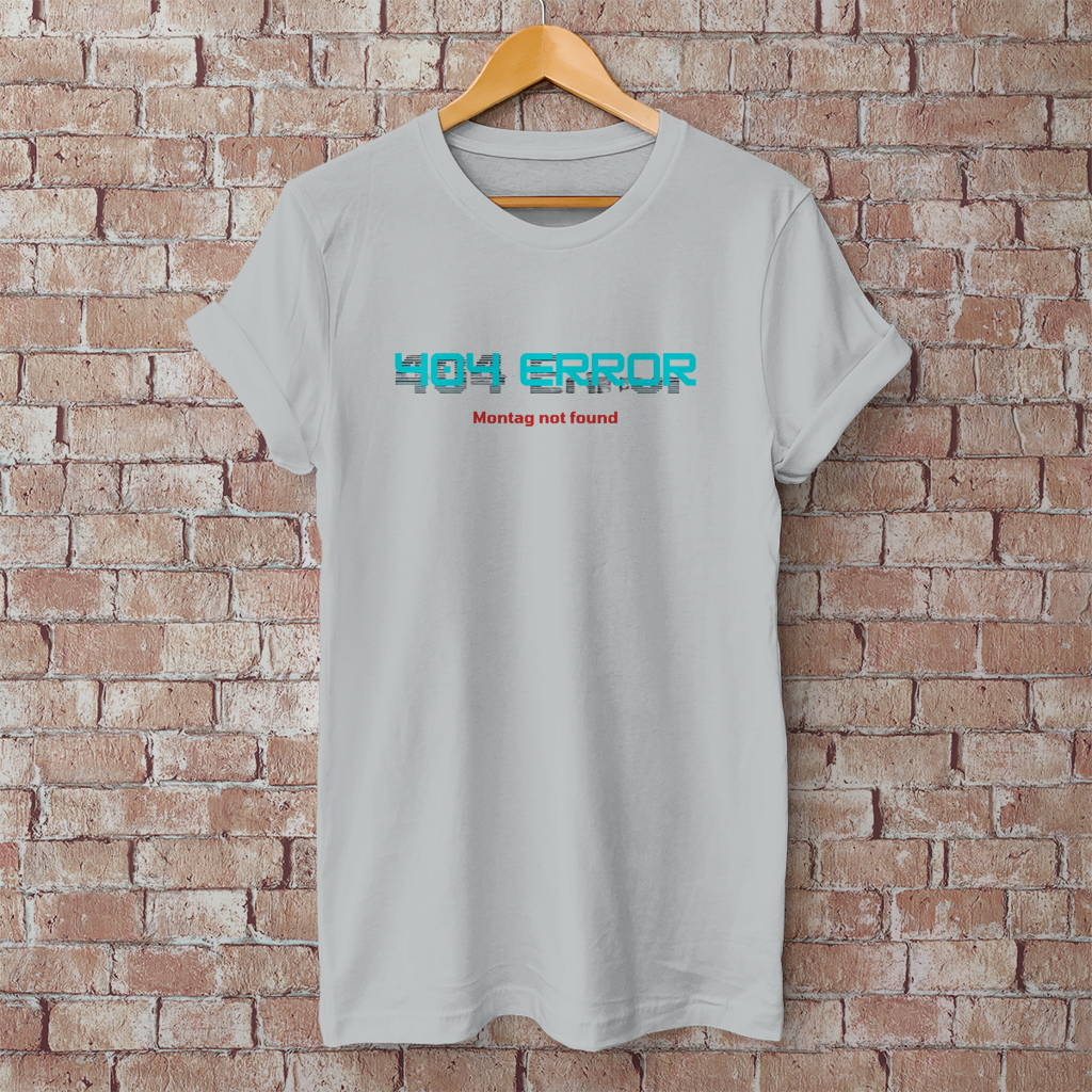 Herren T-Shirt 404 Error Neon