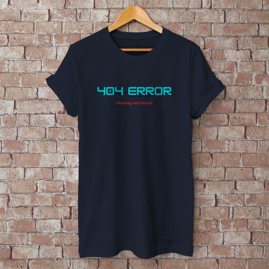Herren T-Shirt 404 Error Neon