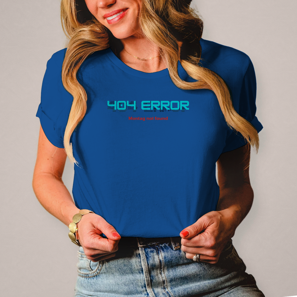 Damen T-Shirt 404 Error Neon