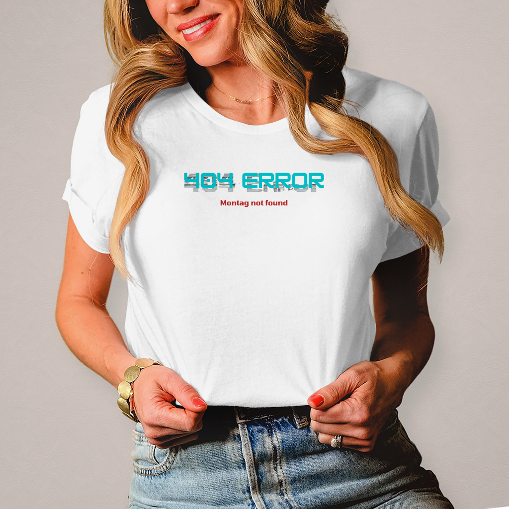 Damen T-Shirt 404 Error Neon