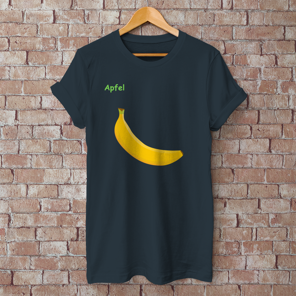 Herren T-Shirt Apfel/ Banane