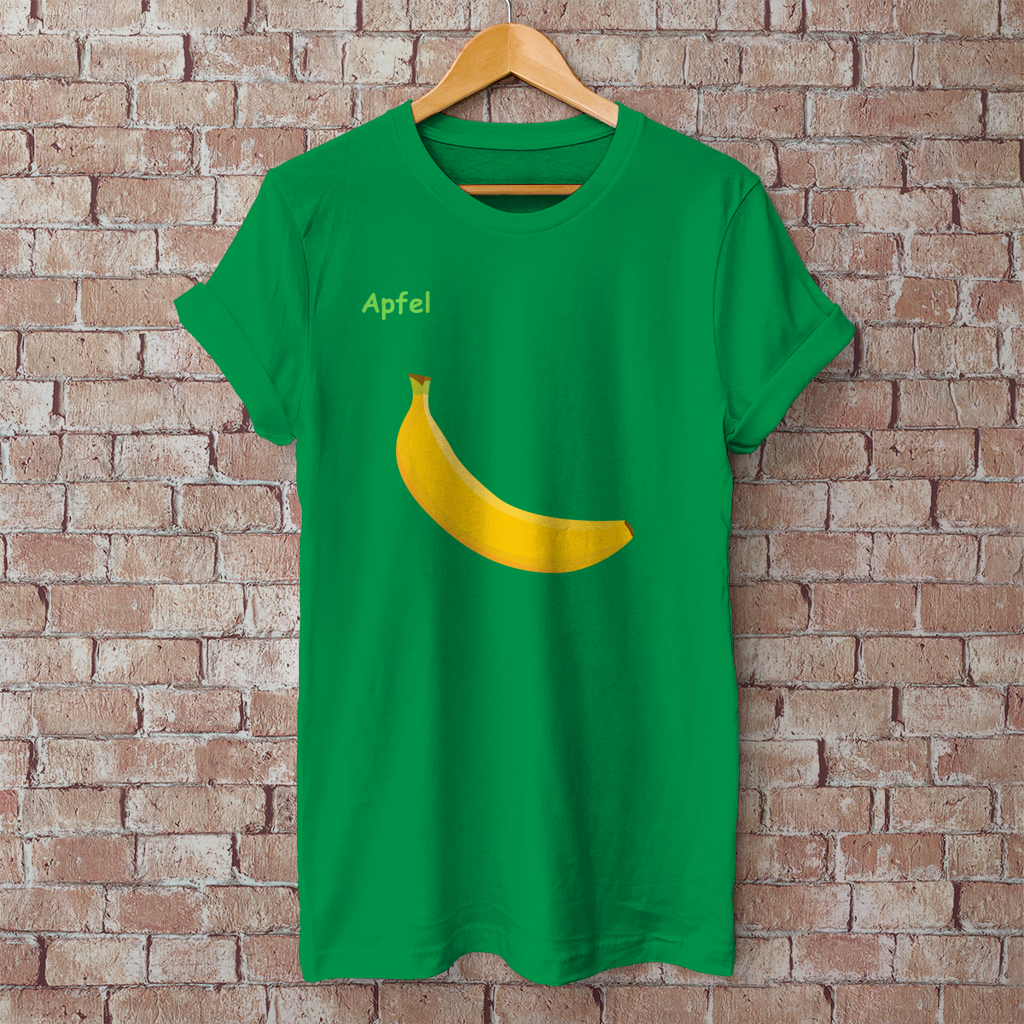 Herren T-Shirt Apfel/ Banane