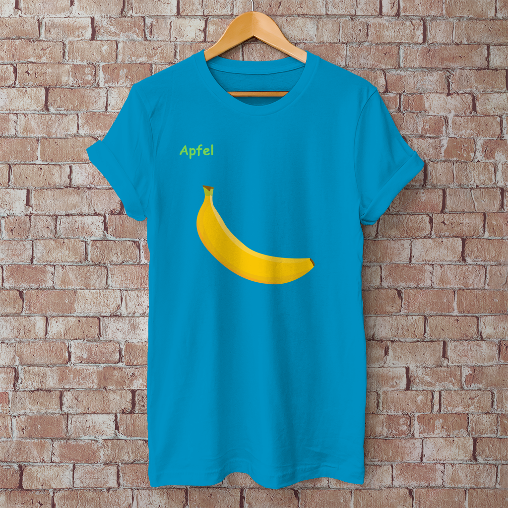 Herren T-Shirt Apfel/ Banane