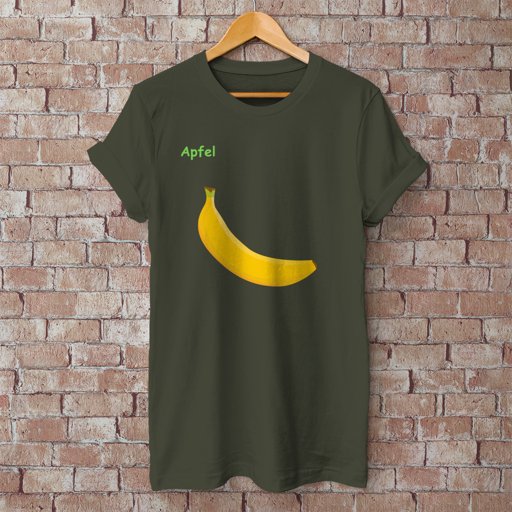 Herren T-Shirt Apfel/ Banane