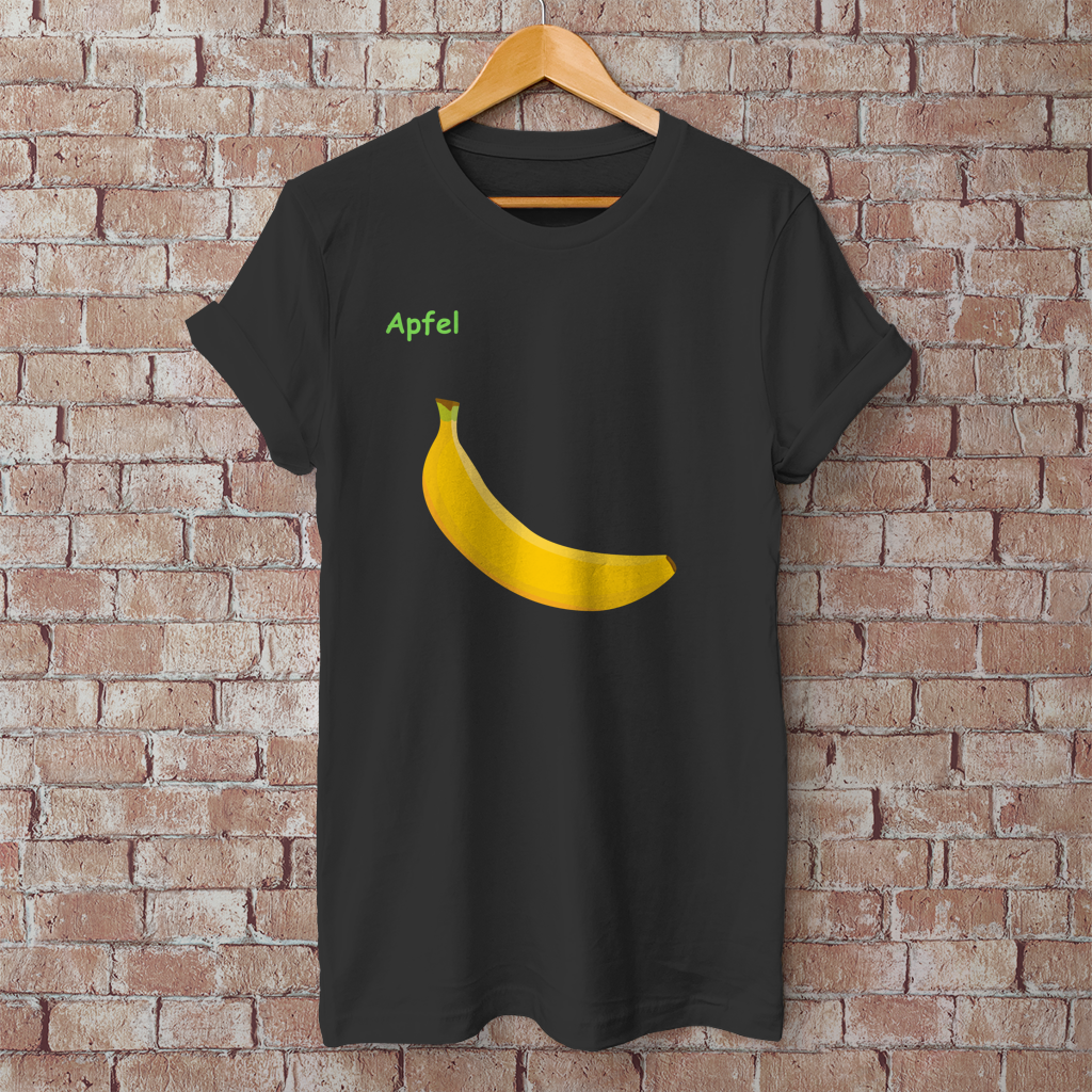 Herren T-Shirt Apfel/ Banane