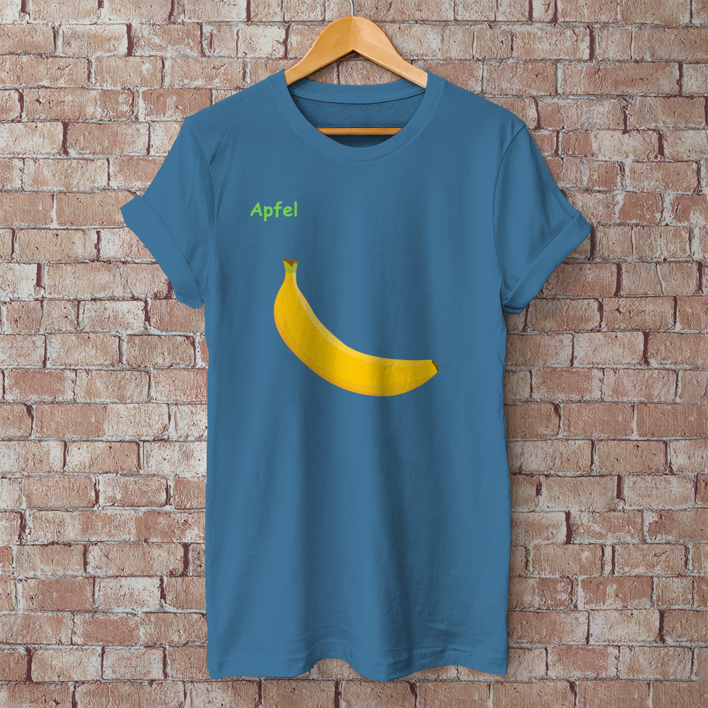 Herren T-Shirt Apfel/ Banane