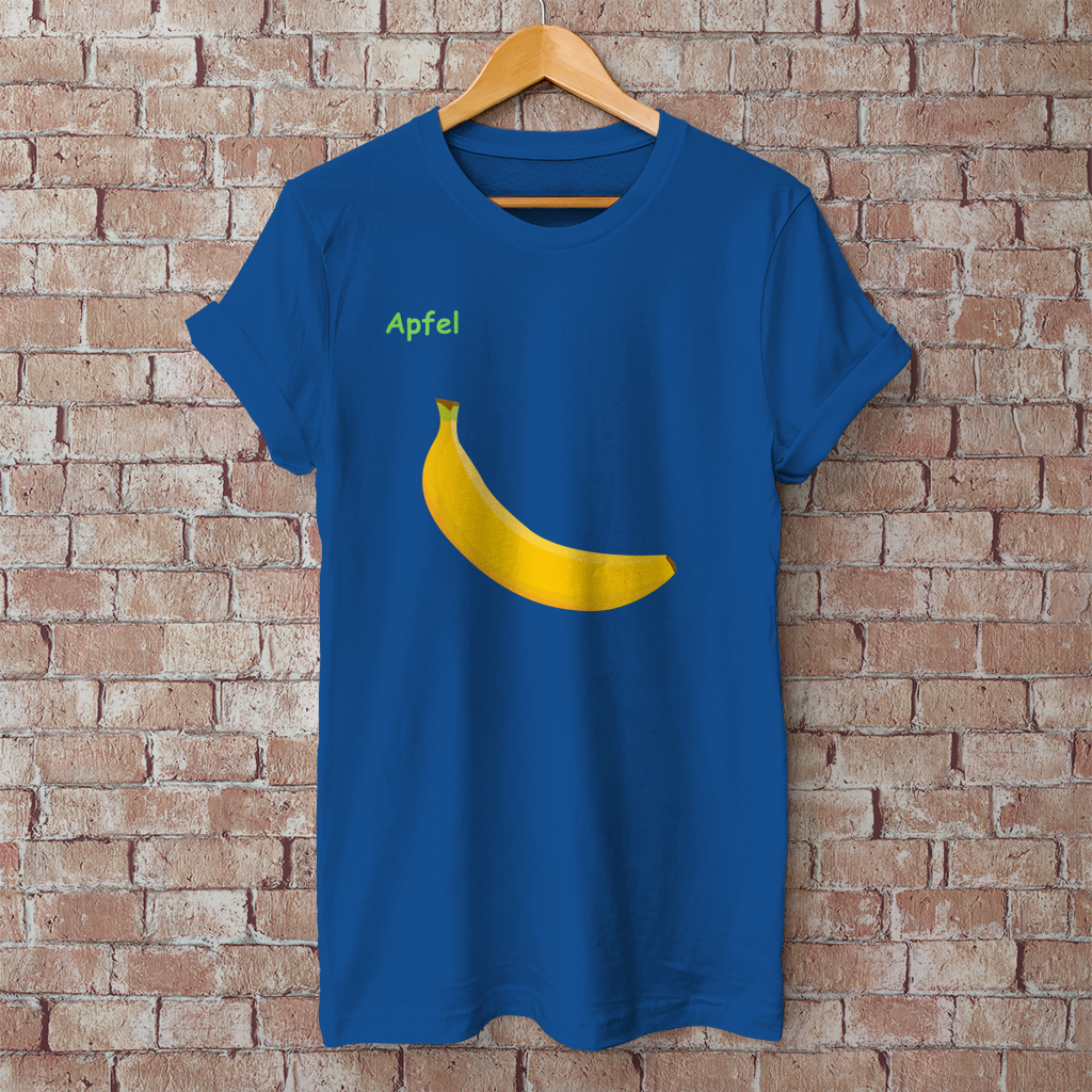 Herren T-Shirt Apfel/ Banane