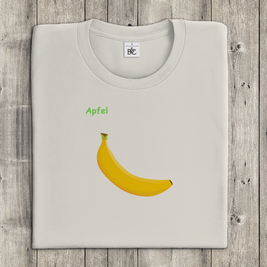 Damen T-Shirt Apfel/ Banane