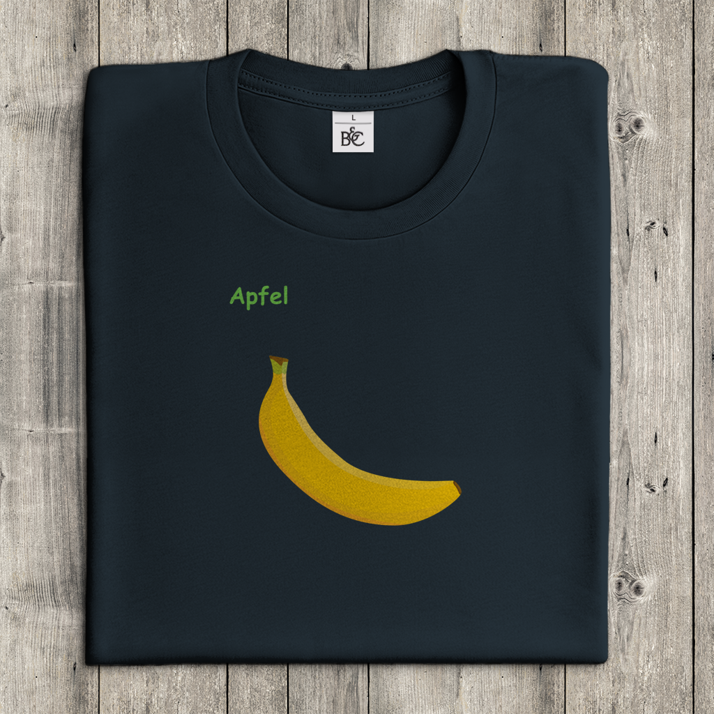 Damen T-Shirt Apfel/ Banane