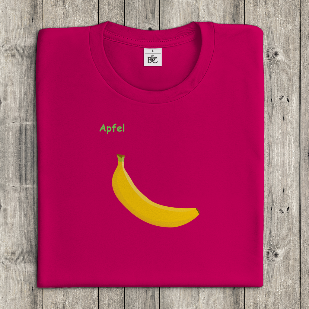 Damen T-Shirt Apfel/ Banane
