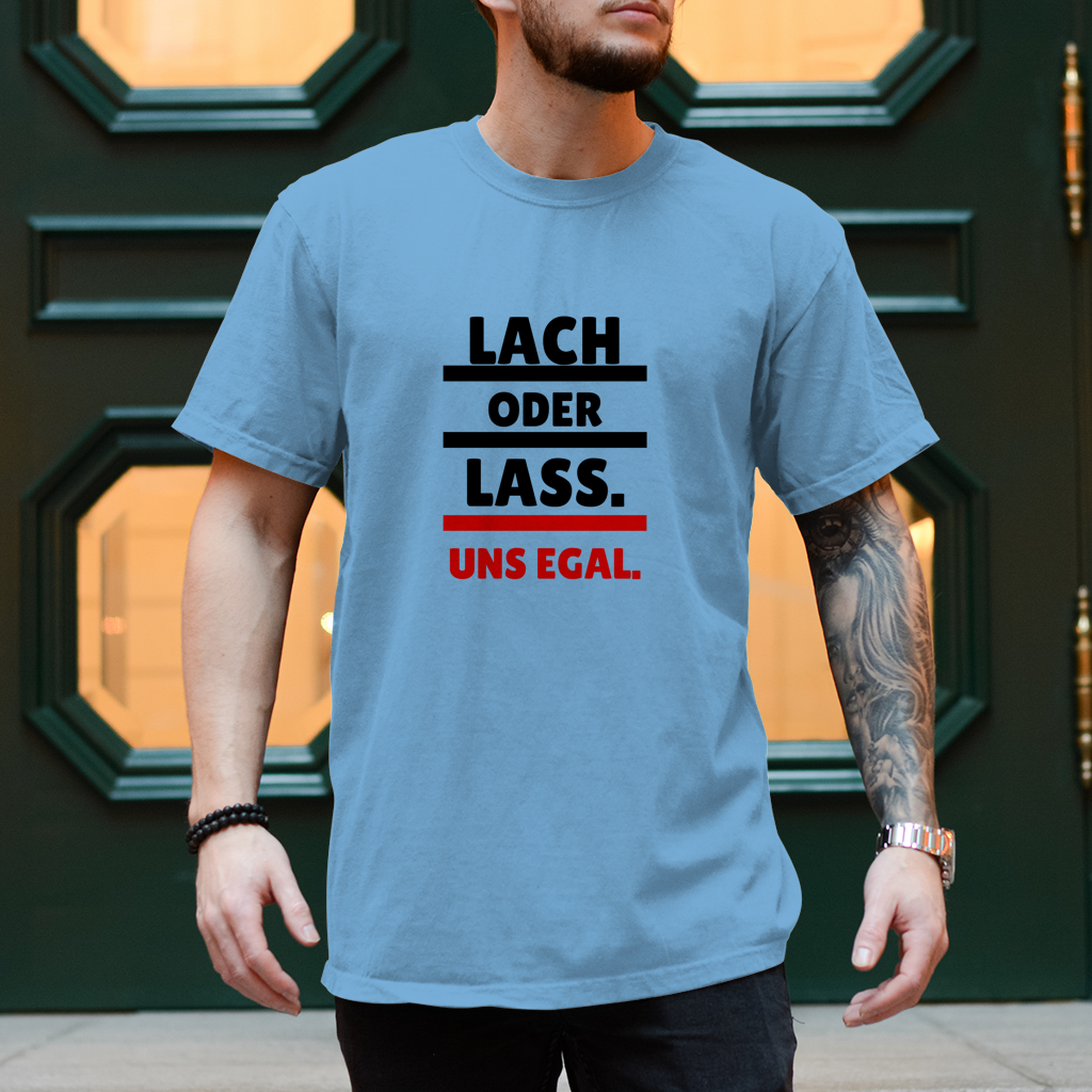 Herren T-Shirt Lach oder lass