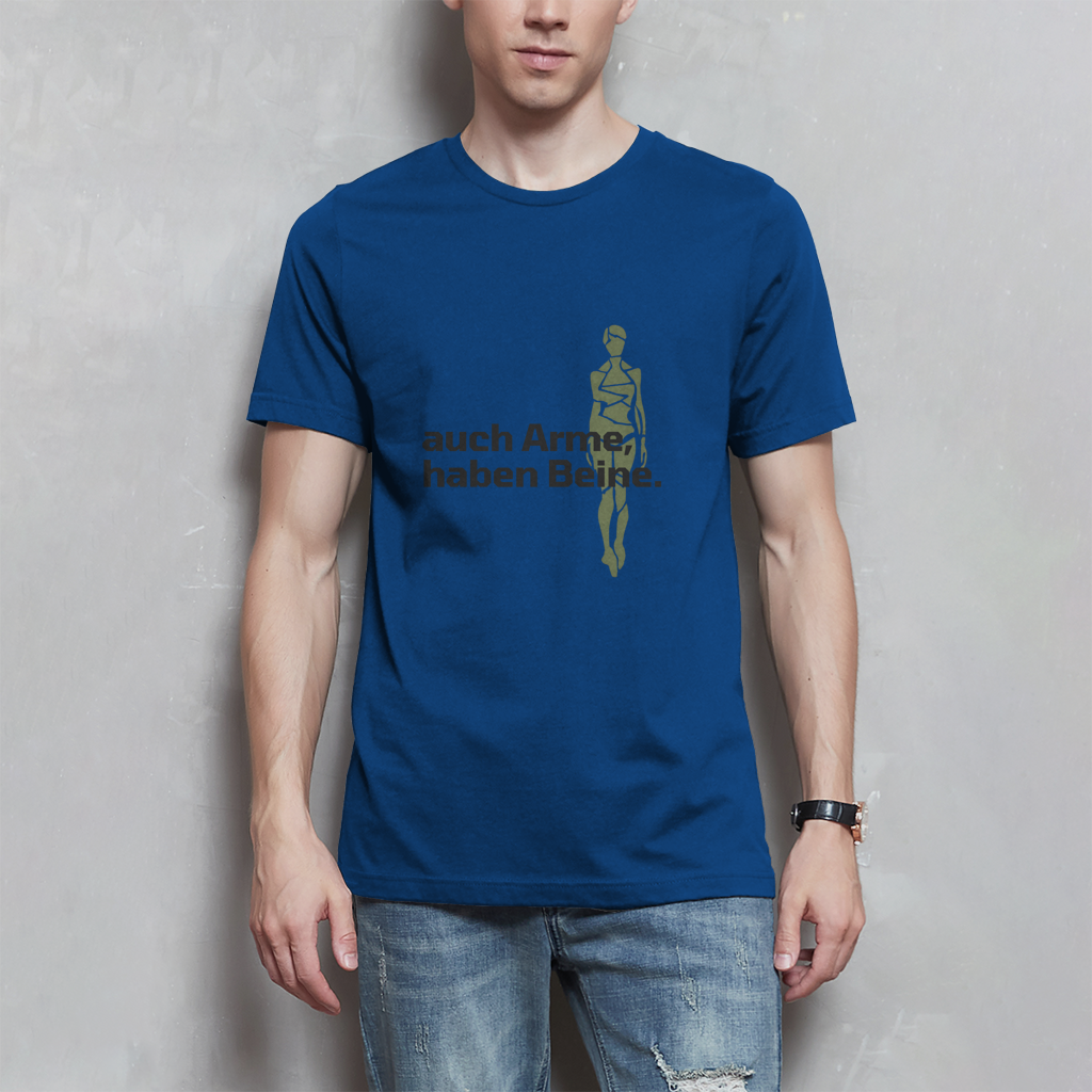 Herren T-Shirt Arme Beine