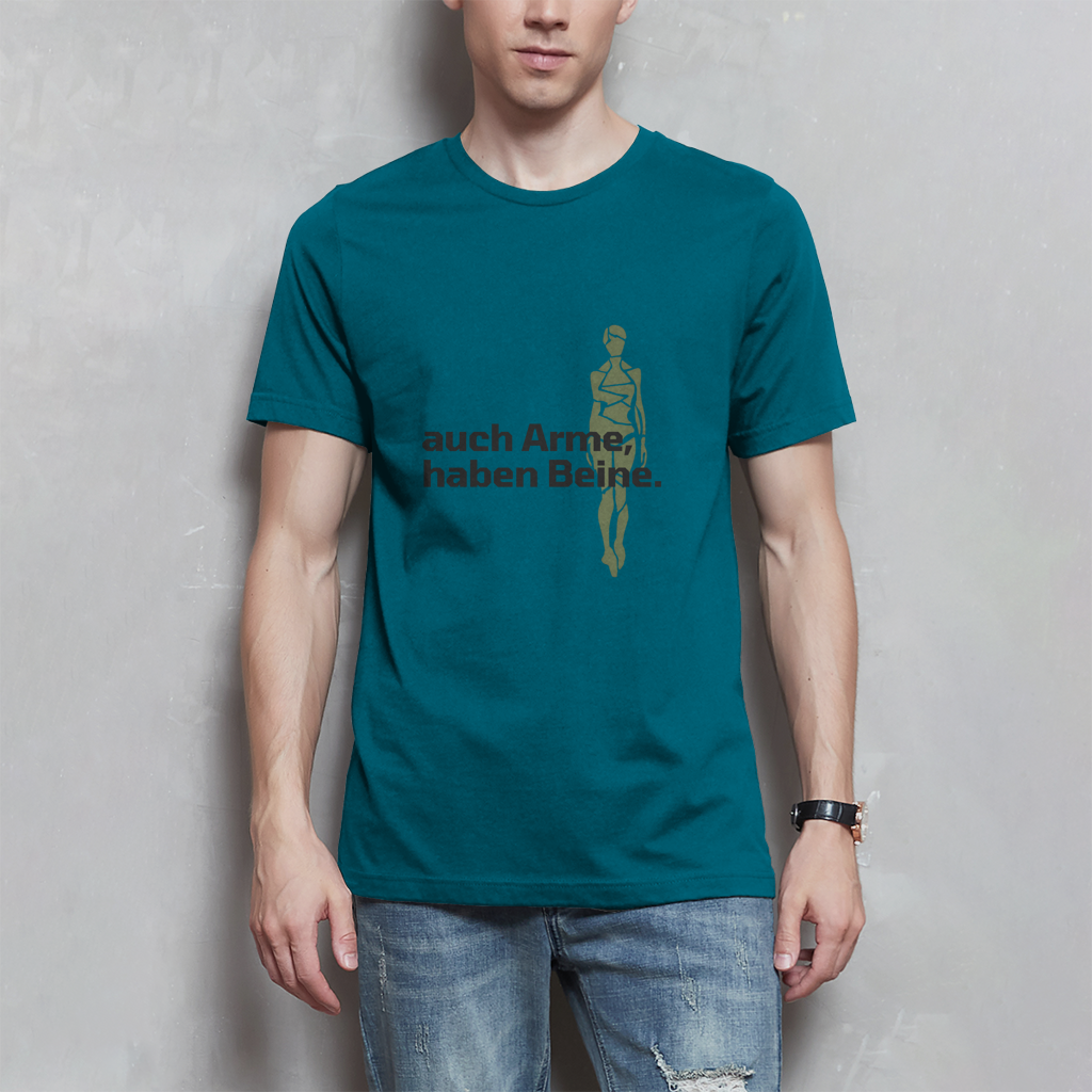 Herren T-Shirt Arme Beine