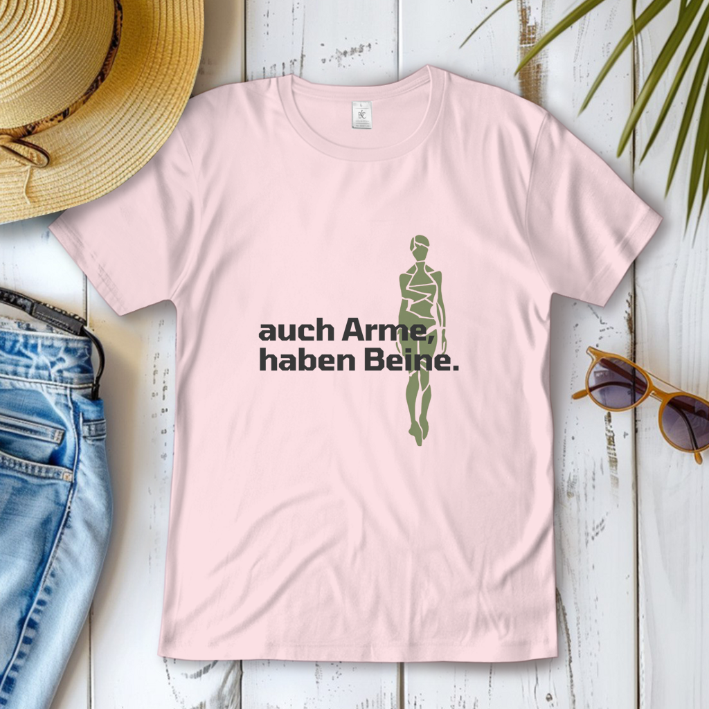 Damen T-Shirt Arme Beine