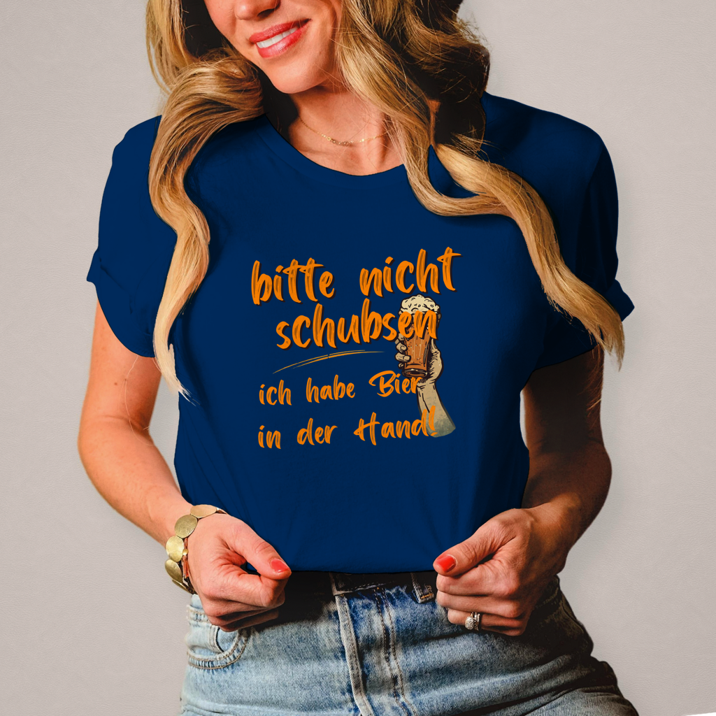 Damen T-Shirt nicht schubsen