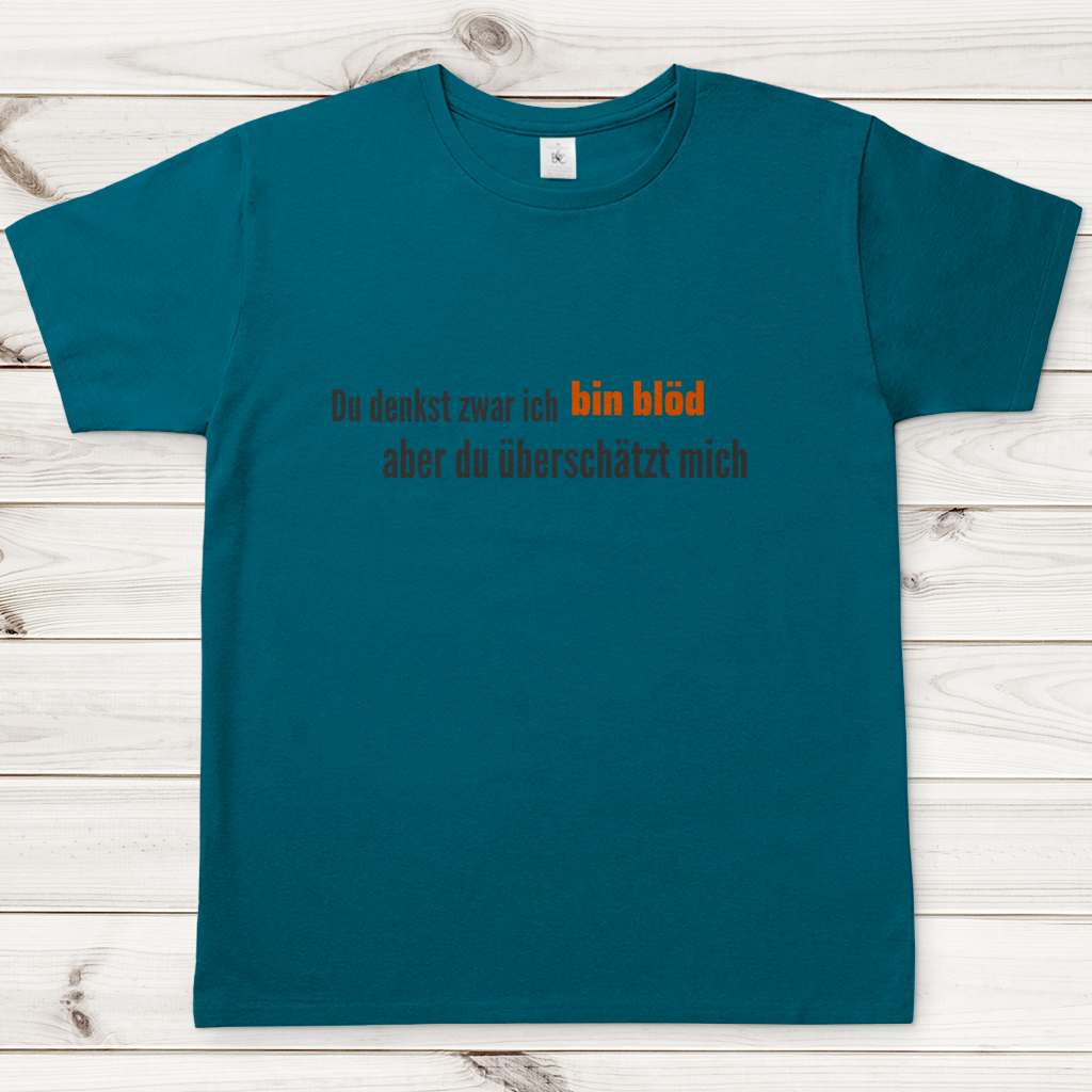 Herren T-Shirt du überschätzt mich