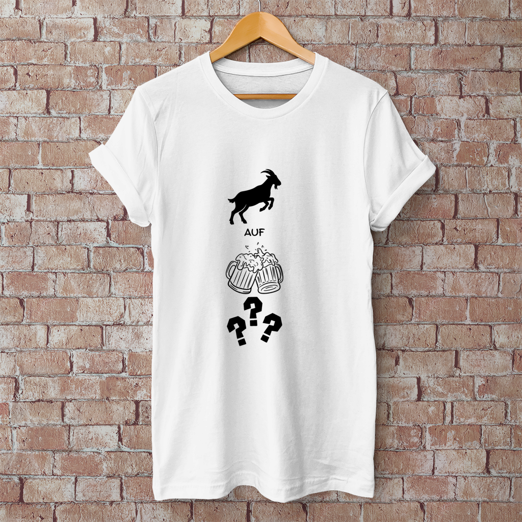 Herren T-Shirt bock auf bier?