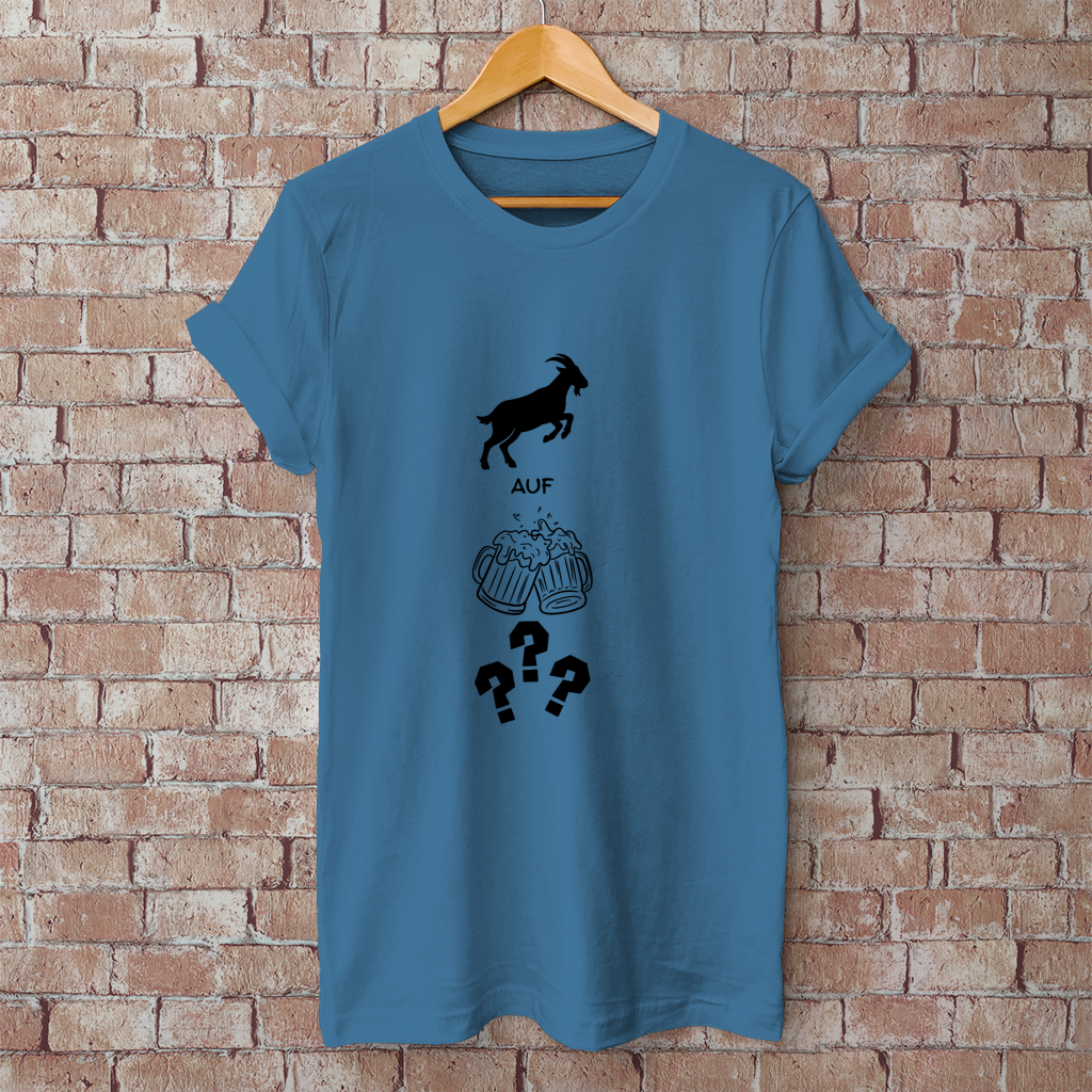 Herren T-Shirt bock auf bier?
