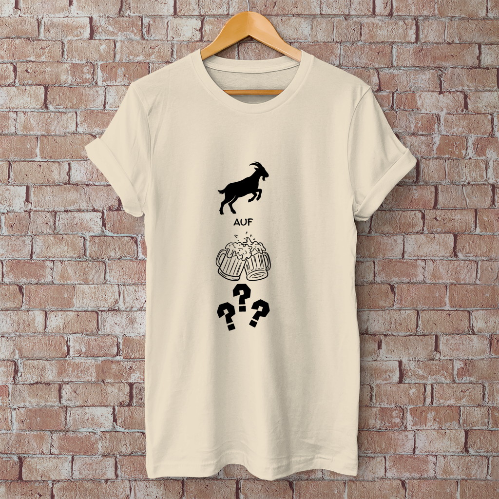 Herren T-Shirt bock auf bier?