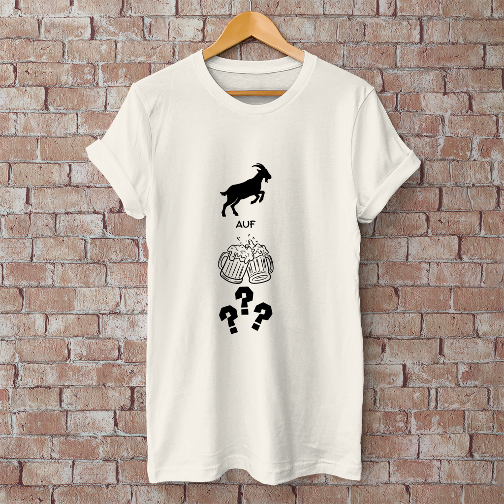 Herren T-Shirt bock auf bier?