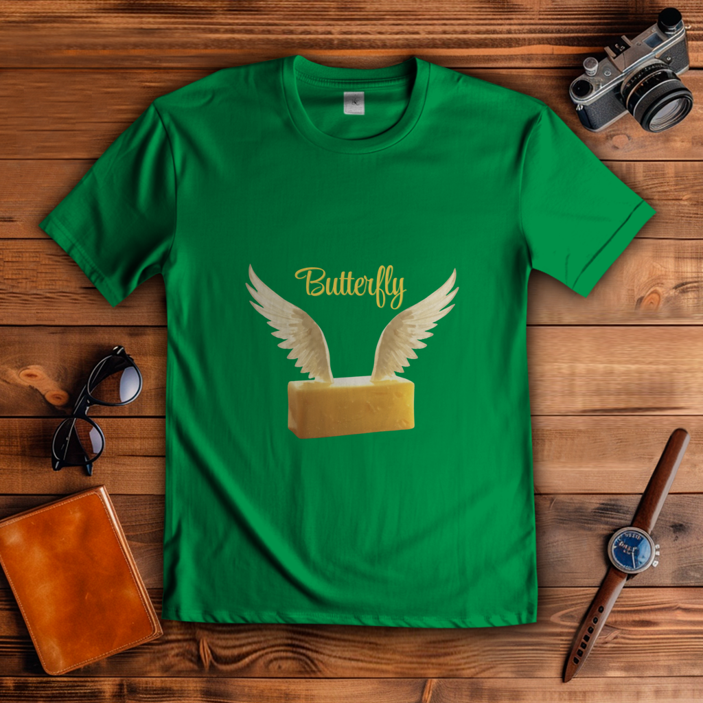 Herren T-Shirt butterfly