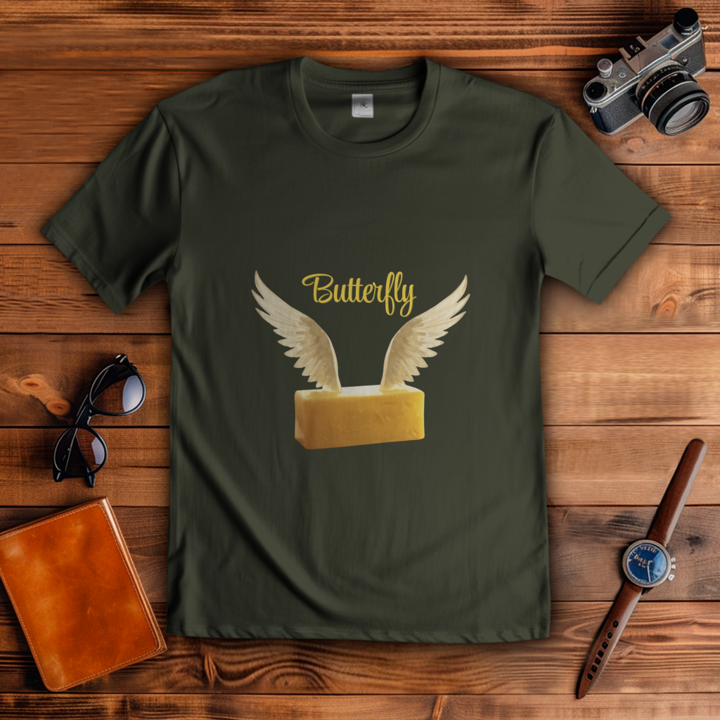 Herren T-Shirt butterfly