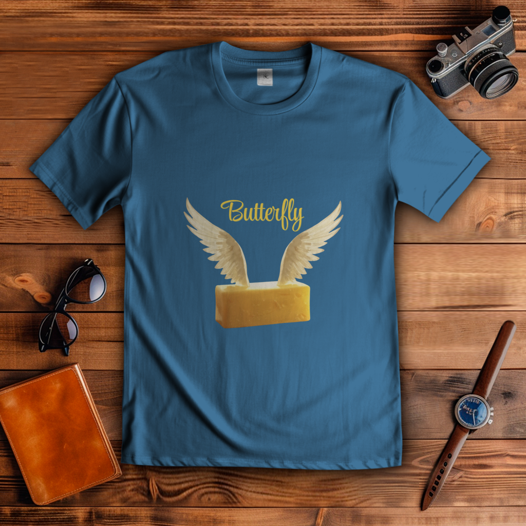 Herren T-Shirt butterfly