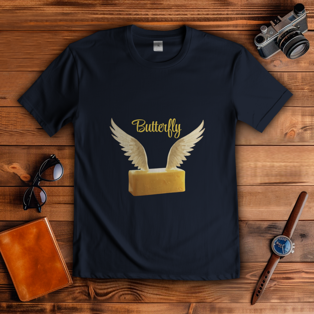 Herren T-Shirt butterfly