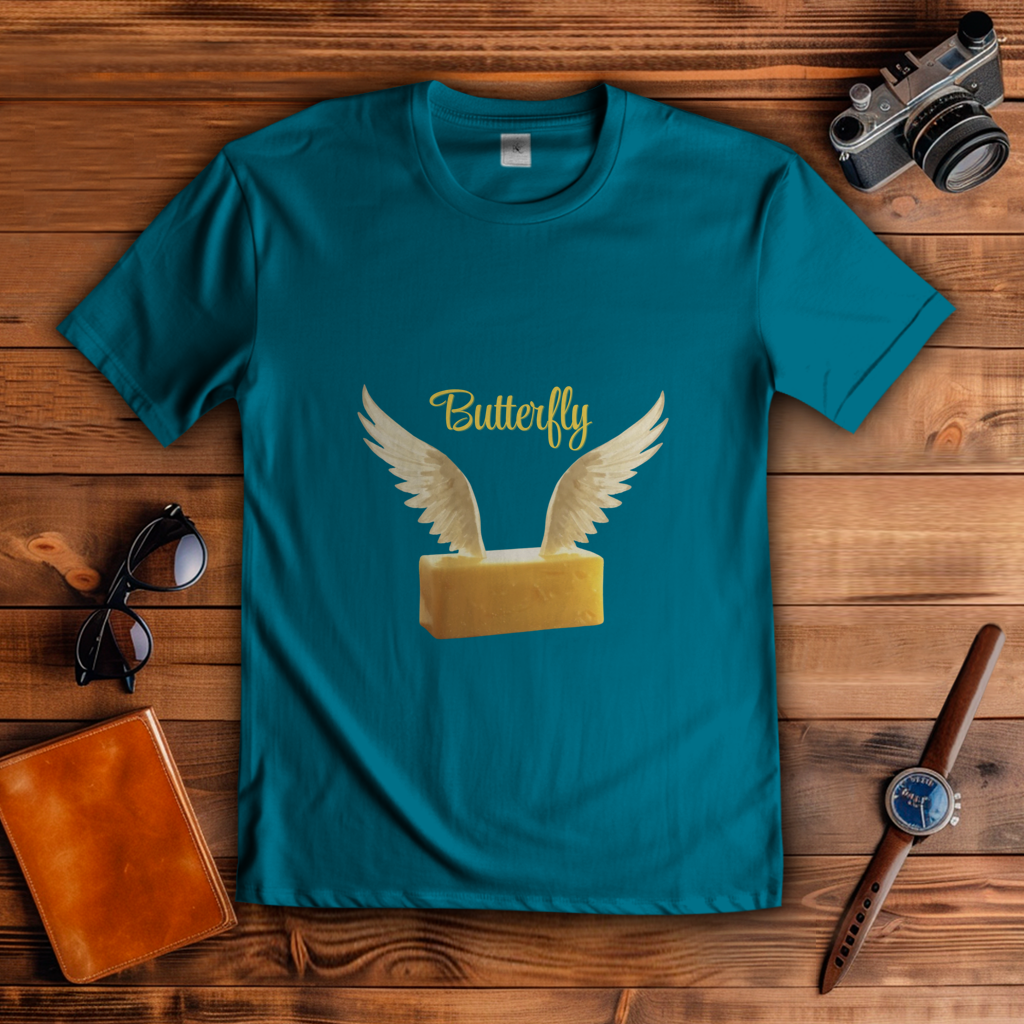 Herren T-Shirt butterfly