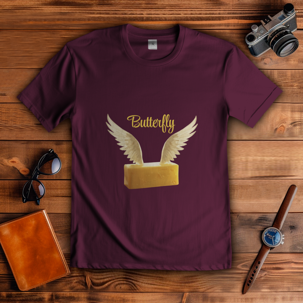 Herren T-Shirt butterfly