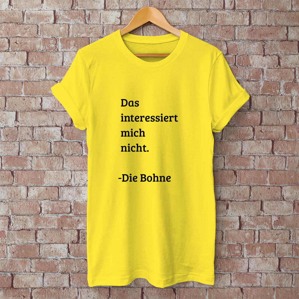 Herren T-Shirt das interessiert mich nicht