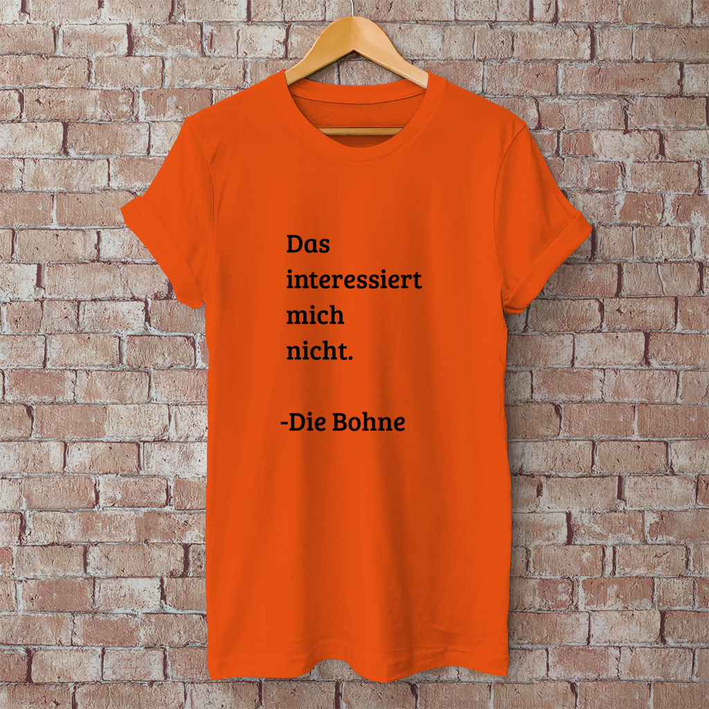 Herren T-Shirt das interessiert mich nicht