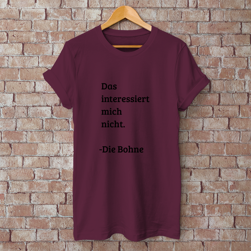 Herren T-Shirt das interessiert mich nicht