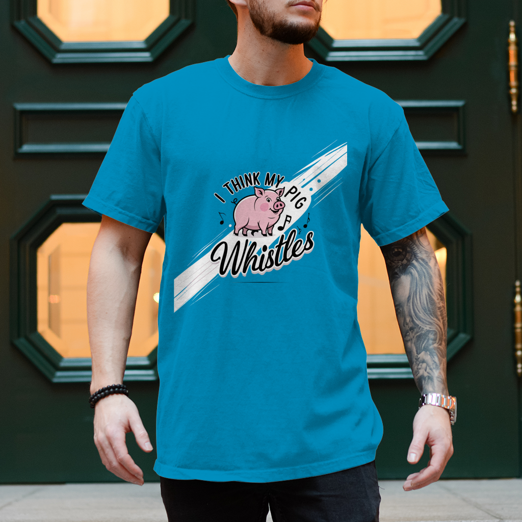 Herren T-Shirt mein Schwein pfeift