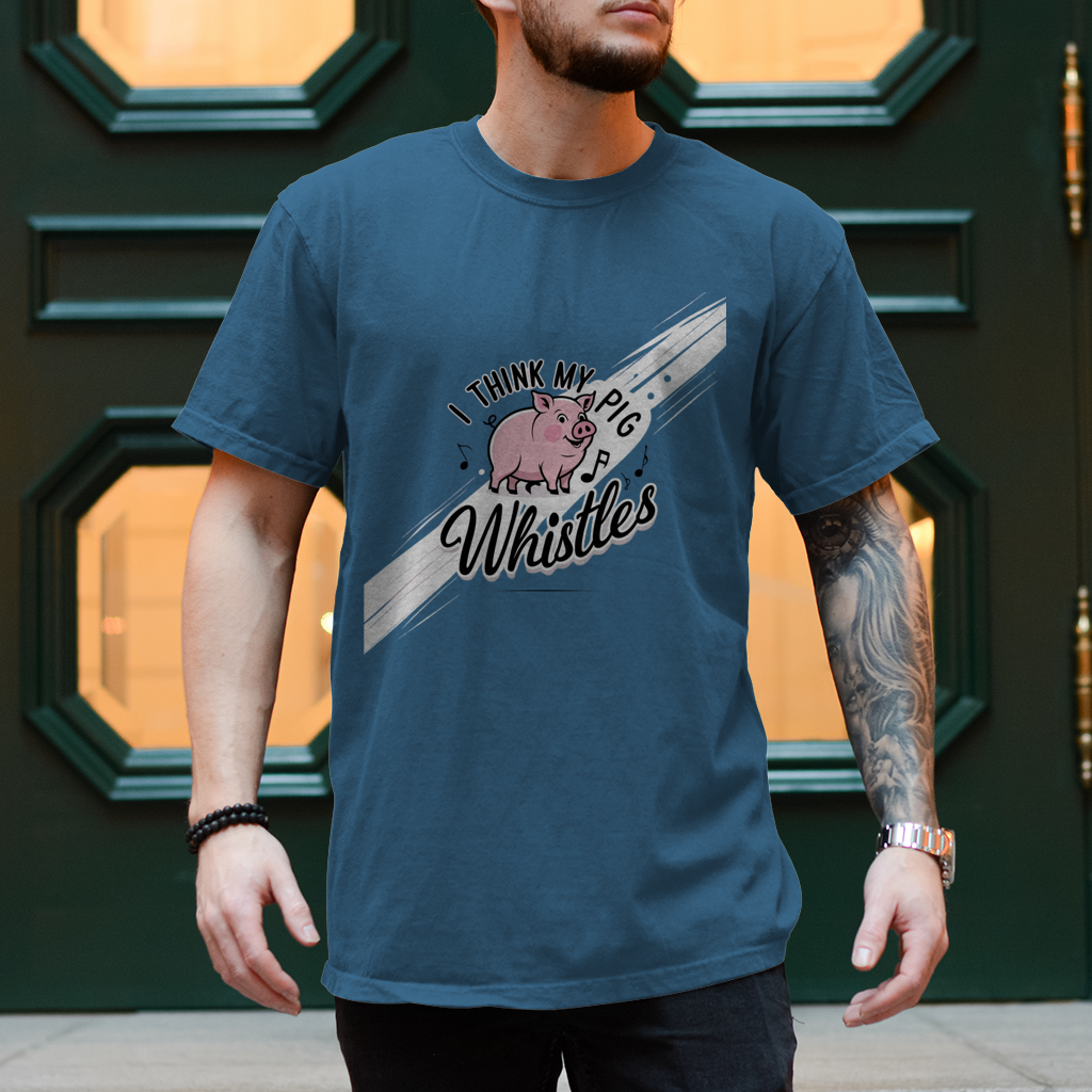 Herren T-Shirt mein Schwein pfeift