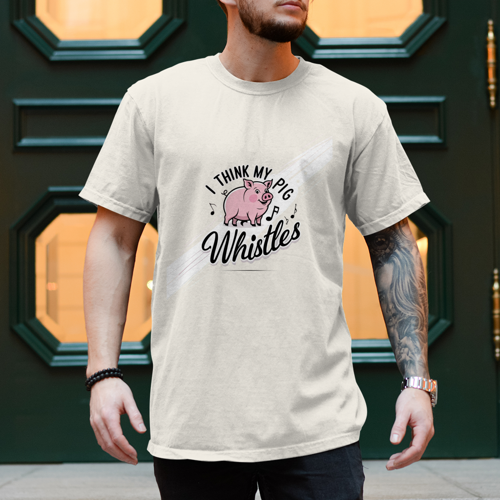 Herren T-Shirt mein Schwein pfeift