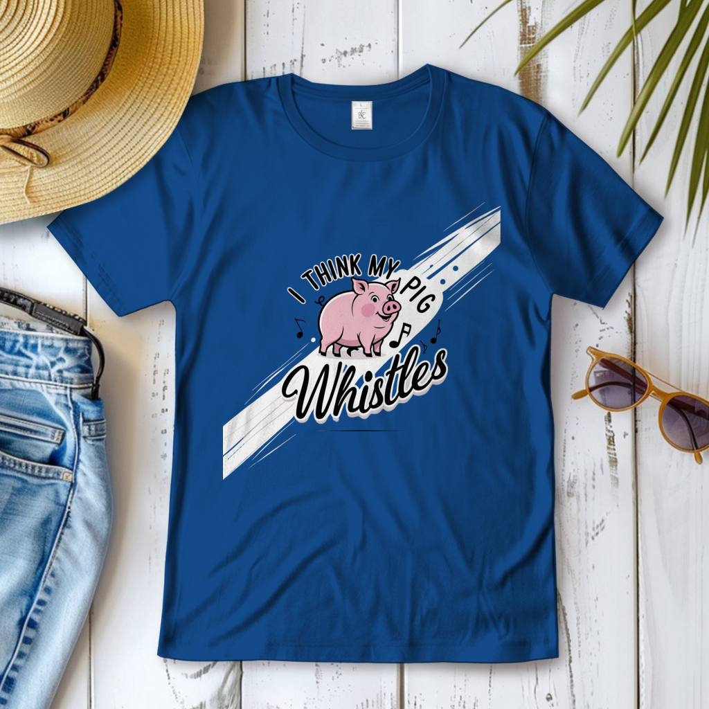 Damen T-Shirt mein Schwein pfeift