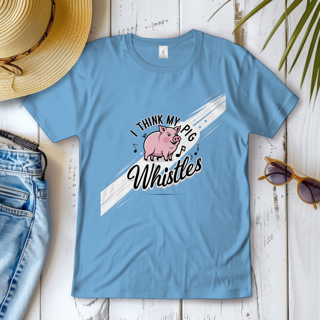 Damen T-Shirt mein Schwein pfeift