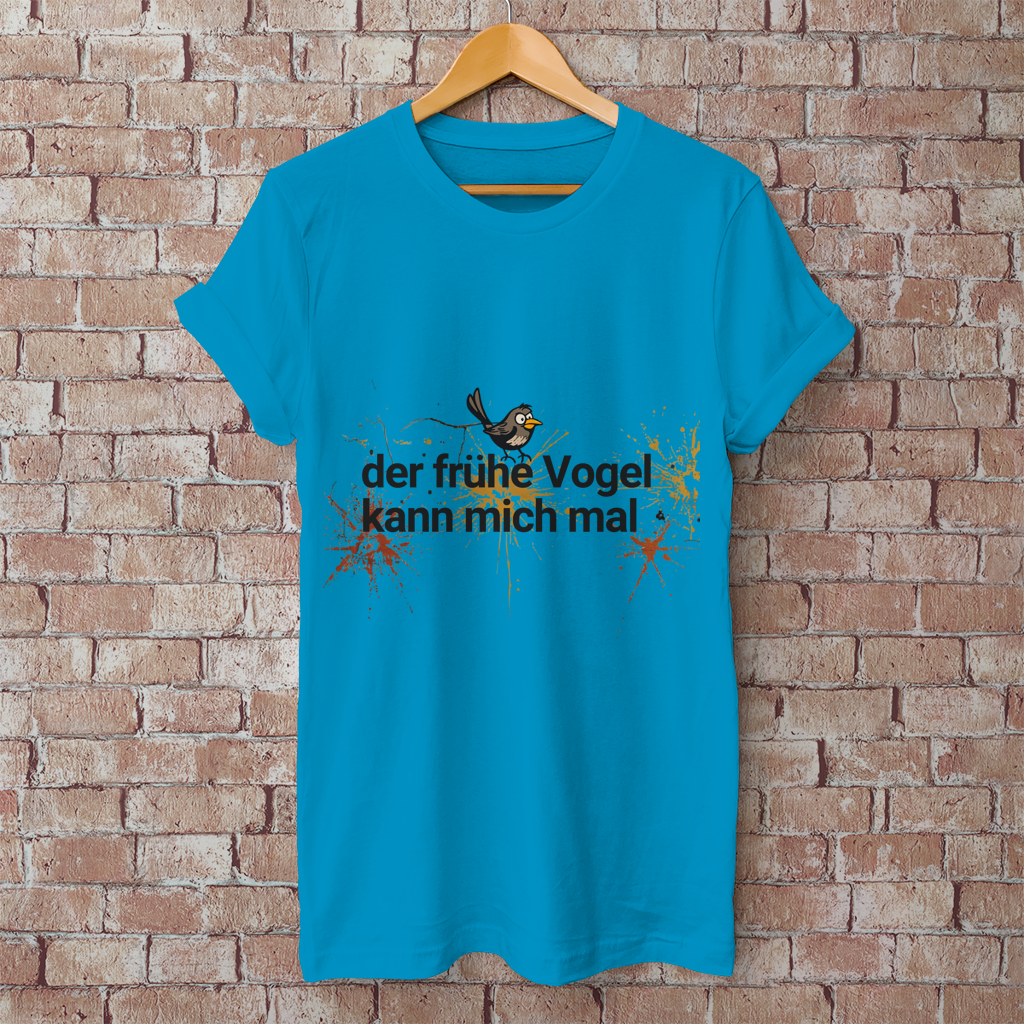 Herren T-Shirt der frühe Vogel