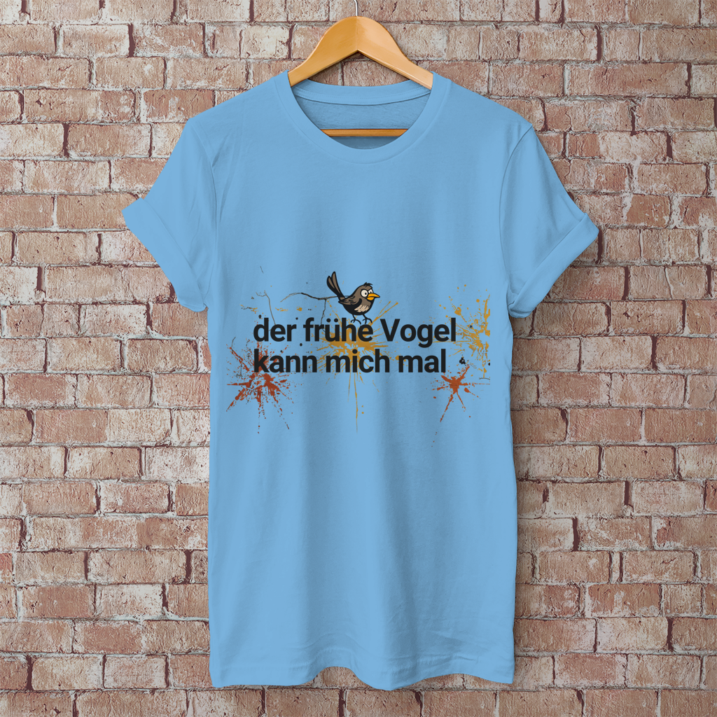 Herren T-Shirt der frühe Vogel