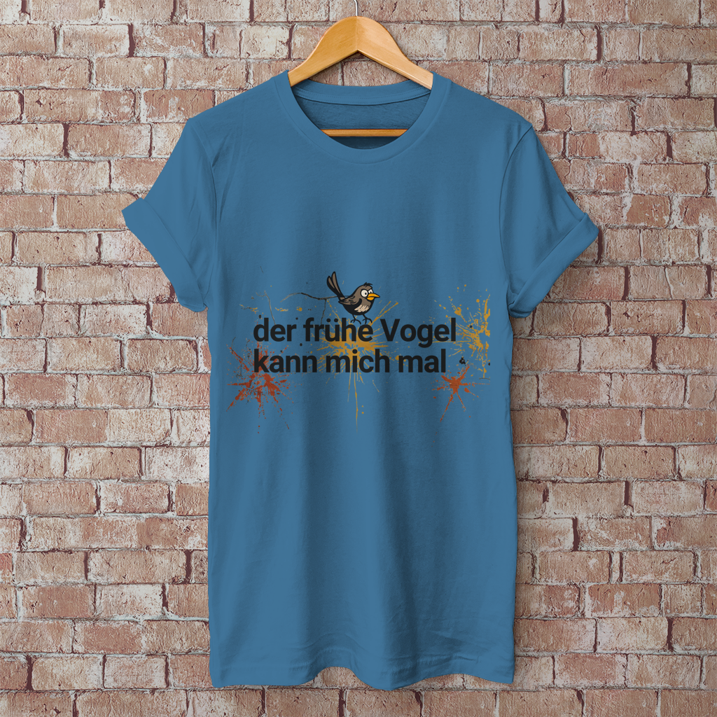 Herren T-Shirt der frühe Vogel
