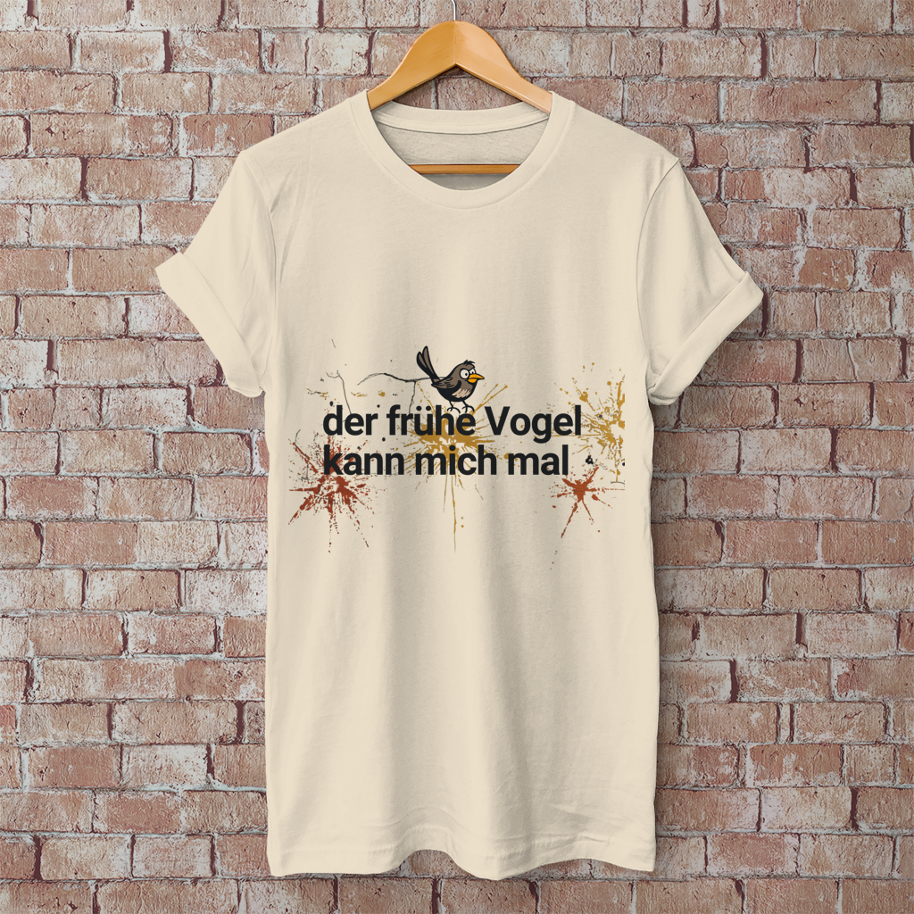 Herren T-Shirt der frühe Vogel