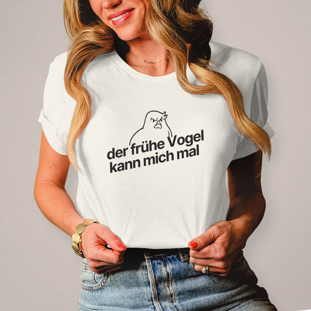 Damen T-Shirt der frühe Vogel 1