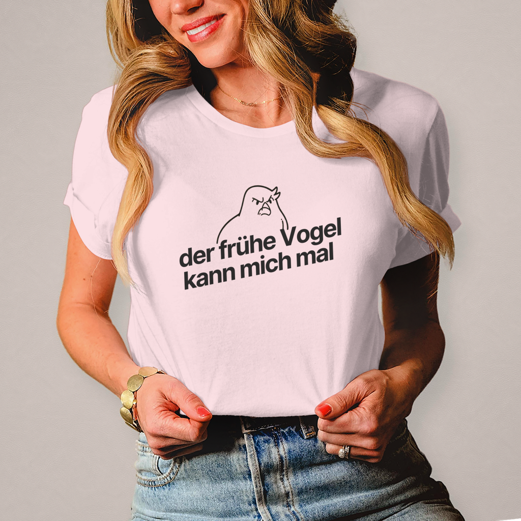 Damen T-Shirt der frühe Vogel 1