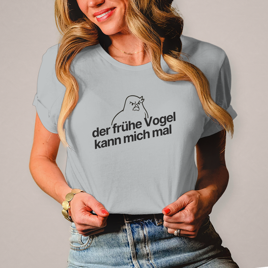 Damen T-Shirt der frühe Vogel 1