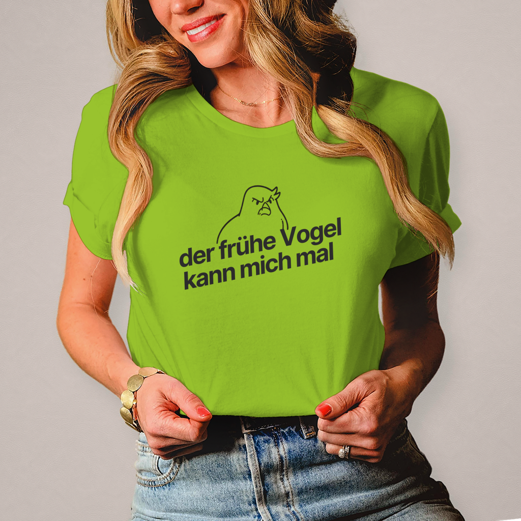 Damen T-Shirt der frühe Vogel 1
