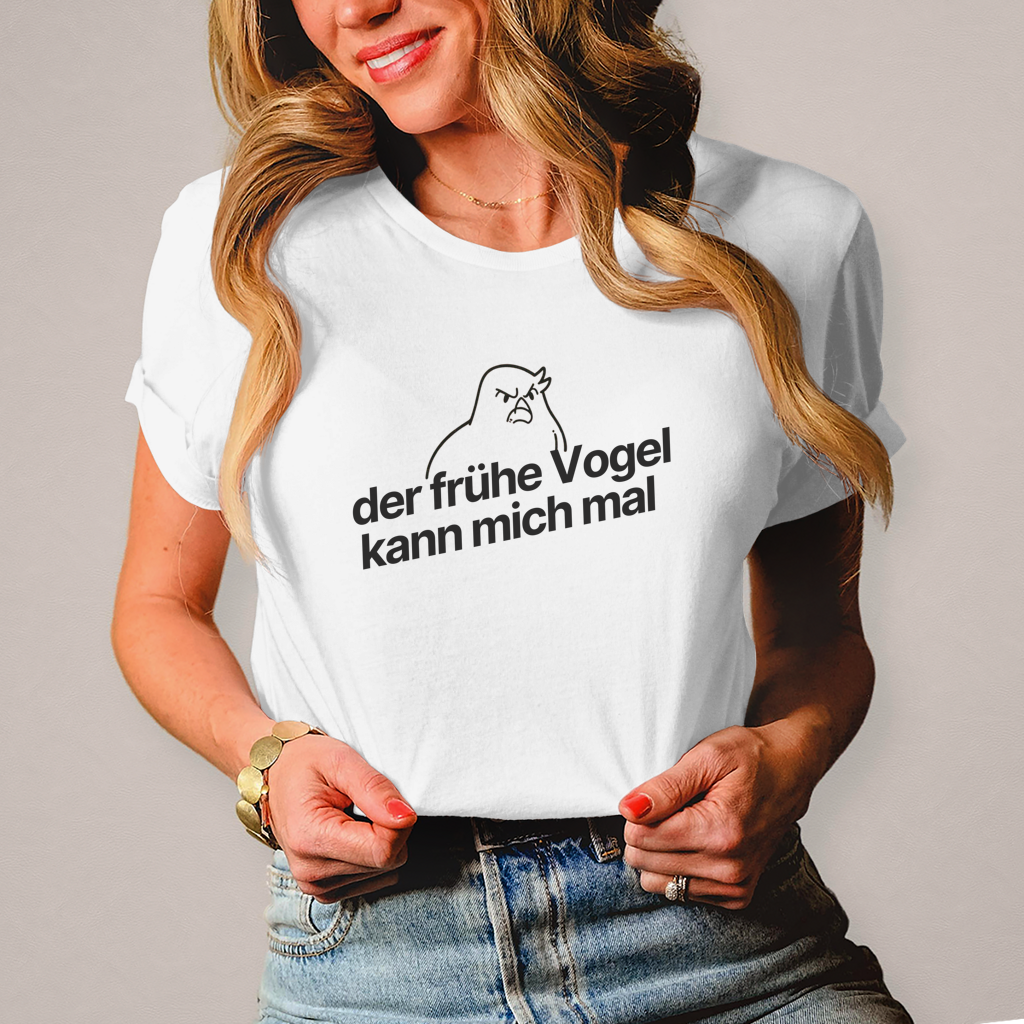 Damen T-Shirt der frühe Vogel 1
