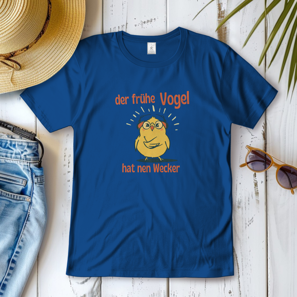 Damen T-Shirt Der frühe Vogel 2