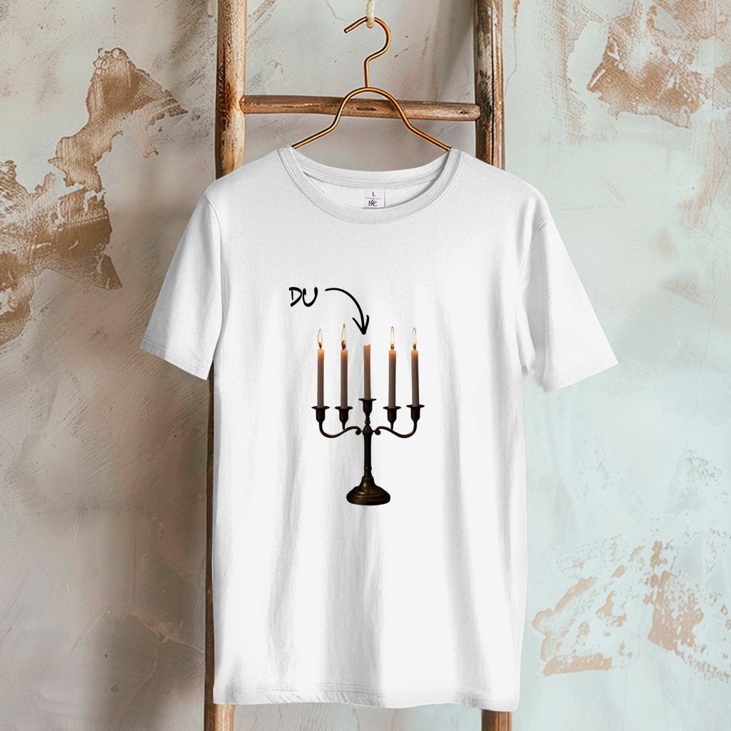 Damen T-Shirt Kerze
