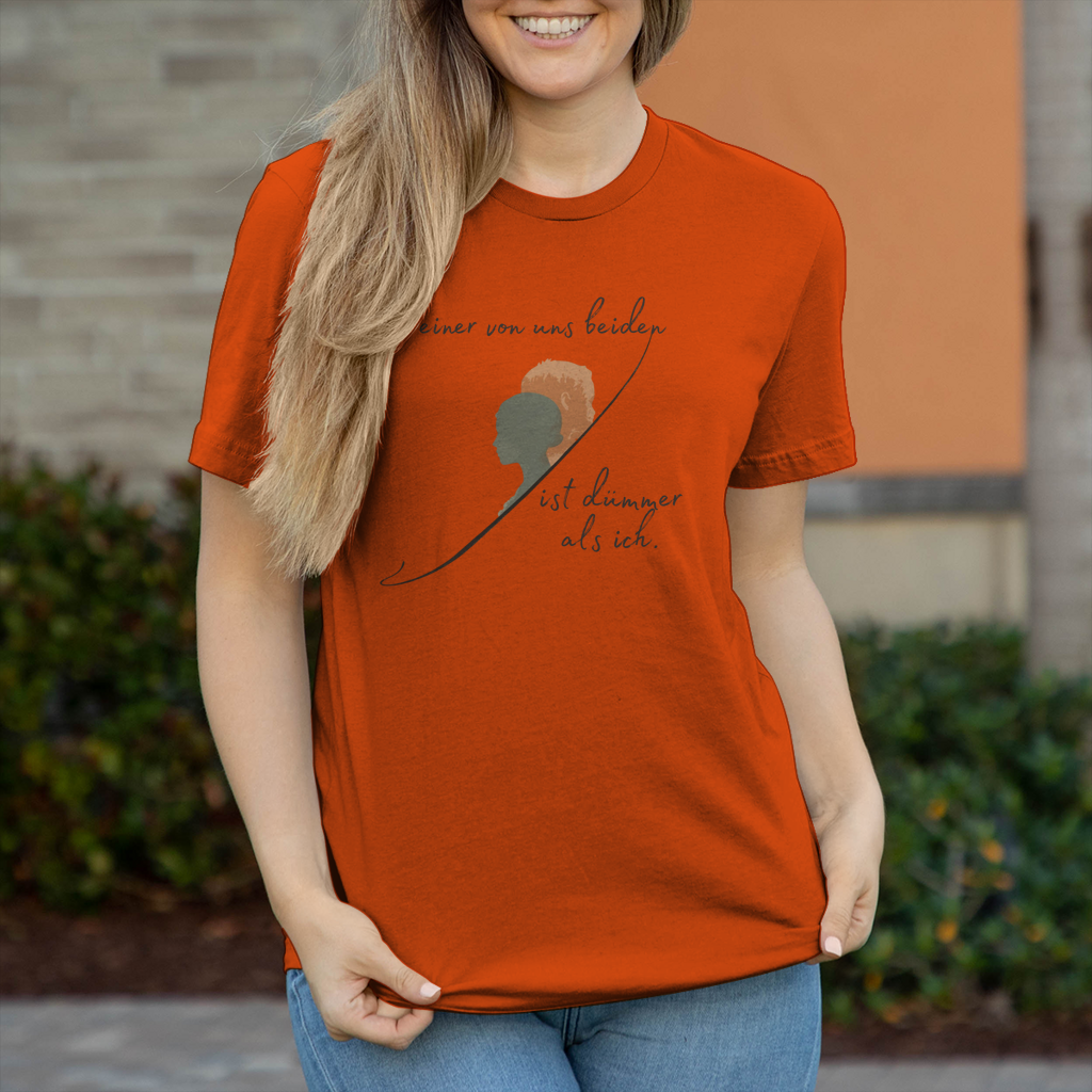 Damen T-Shirt einer von uns beiden